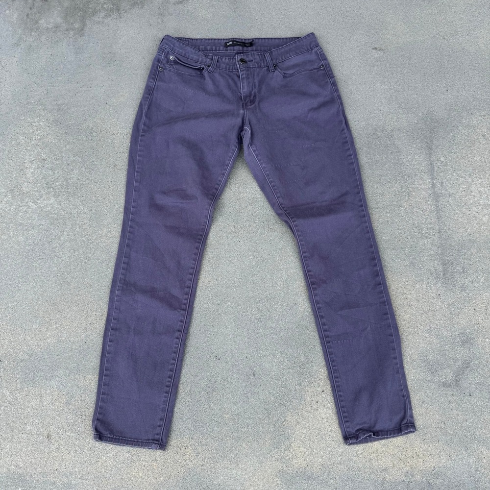 Levi's Demi Curve Mid Rise Skinny Jeans Purple Plum Size 10/30 Stretch Denim